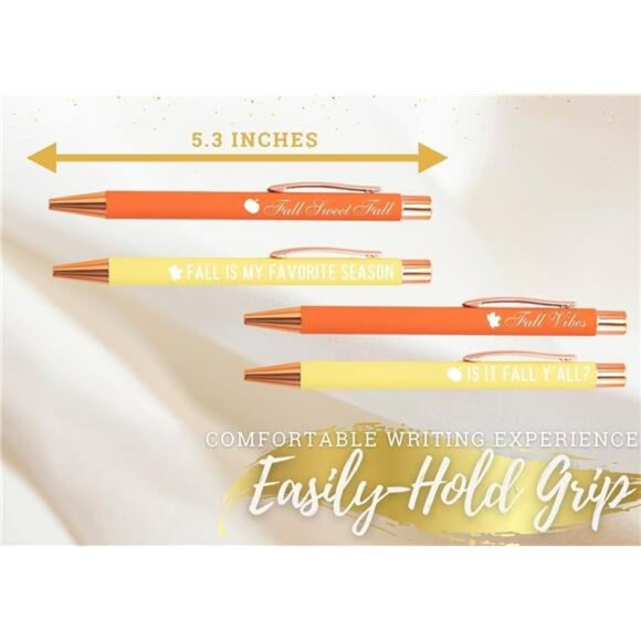 InnoBeta Fall Gifts for Women, Ballpoint Pen Set of 4, Gift Ideas for Fall - Picture 5 of 7